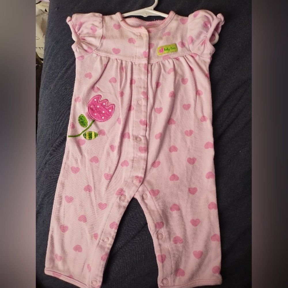 EUC Carter's Pink Heart Baby Outfit